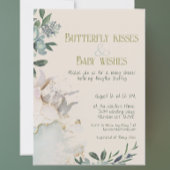 魅惑の蝶の童話の赤ちゃんシャワー 招待状