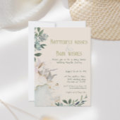 魅惑の蝶の童話の赤ちゃんシャワー 招待状