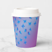 魅惑の蝶パープル 紙コップ (裏面)