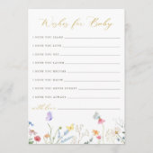 魅惑の蝶フローラのベビー願い アドバイスカード (正面)