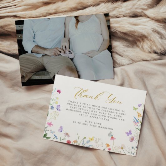 魅惑の蝶フローラ本ベビー サンキューカード