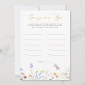 魅惑の蝶フローラ私たちの年齢を推測 招待状 (正面)