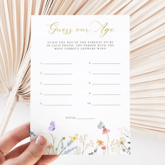 魅惑の蝶フローラ私たちの年齢を推測 招待状