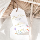 魅惑の蝶フローラ縁ど赤ちゃんシャワー ギフトタグ