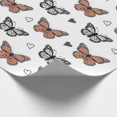 魅惑の蝶、ラッお洒落ピング紙 ラッピングペーパー (角)