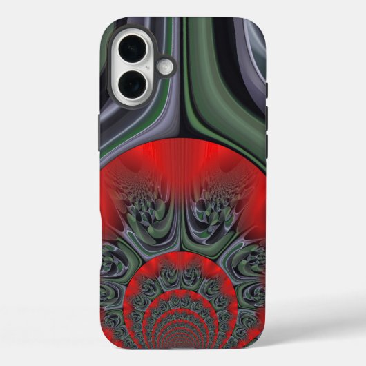魅惑の赤いオーロラ | 北極圏のオーロラ・ボレアリス Case-Mate iPhoneケース (裏面)