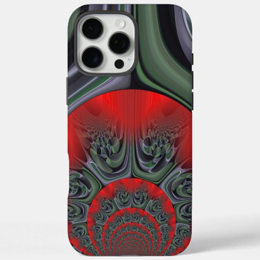 魅惑の赤いオーロラ | 北極圏のオーロラ・ボレアリス Case-Mate iPhoneケース (裏面)