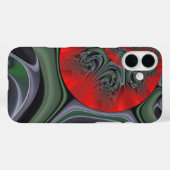 魅惑の赤いオーロラ | 北極圏のオーロラ・ボレアリス Case-Mate iPhoneケース (裏面 (横))