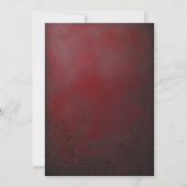 魅惑の赤と金のウェディング 招待状 (裏面)