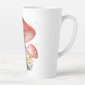 魅惑の赤面ピンクマッシュルームデライト カフェラテマグ (右)