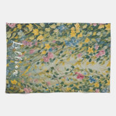 魅惑の通路：パステルシークレットガーデン キッチンタオル (横)