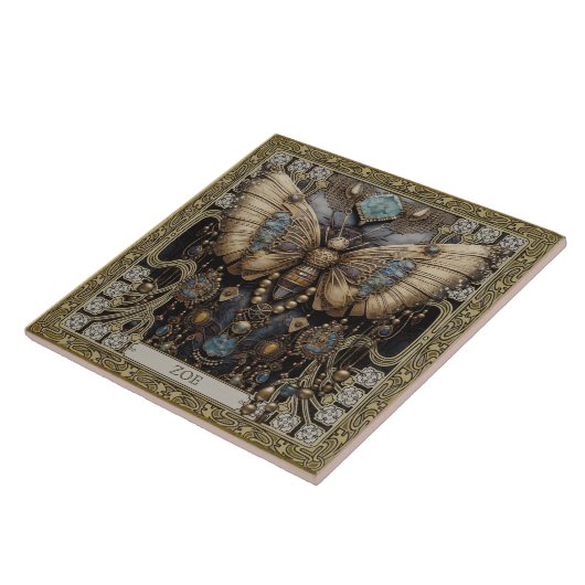 魅惑の部族の蝶の霊動物 タイル (側面)