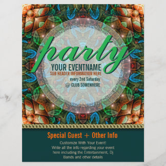 魅惑の部族パーティー準備イベントチラシ チラシ