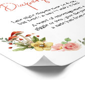 魅惑の野生の花のキノコ深夜おむつ ポスター (角)