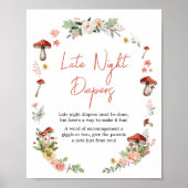 魅惑の野生の花のキノコ深夜おむつ ポスター (正面)