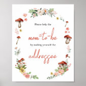 魅惑の野生の花キノコ封筒ステーション ポスター (正面)