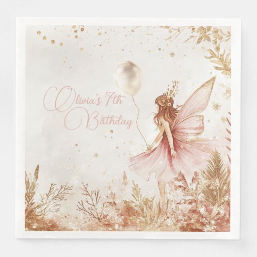 魅惑の金ゴールドとピンクフェアリー誕生日 (正面)