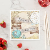 魅惑の金ゴールドシンデレラフェアリー スタンダードランチョンナプキン (インサイチュ)