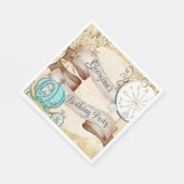 魅惑の金ゴールドシンデレラフェアリー スタンダードランチョンナプキン (角)