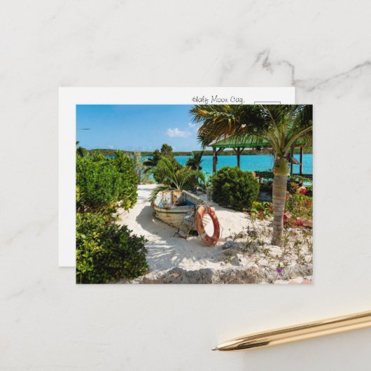 魅惑の難破船美しい ポストカード (正面/裏面インサイチュ)