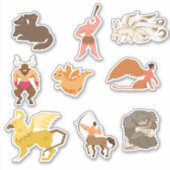 魅惑の領域:神話的生き物のステッカーColle シール (正面)