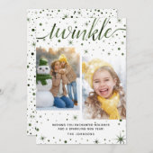 魅惑の願いお洒落タイポグラフィ2 – 写真 シーズンカード (正面/裏面)