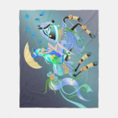 魅惑の馬の乗り フリースブランケット (正面)