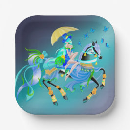 魅惑の馬の乗り ペーパープレート