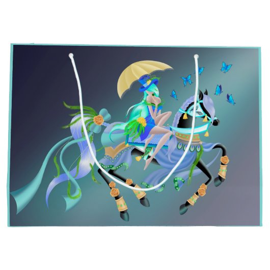 魅惑の馬の乗り ラージペーパーバッグ (裏面)