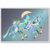 魅惑の馬の乗り「千眼物語」 シール (正面)