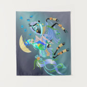 魅惑の馬の乗り「千眼物語」 タペストリー (正面)