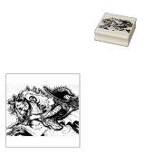 魅惑の馬の魔女、ハロウィーンゴムスタンプ ラバースタンプ (押印)