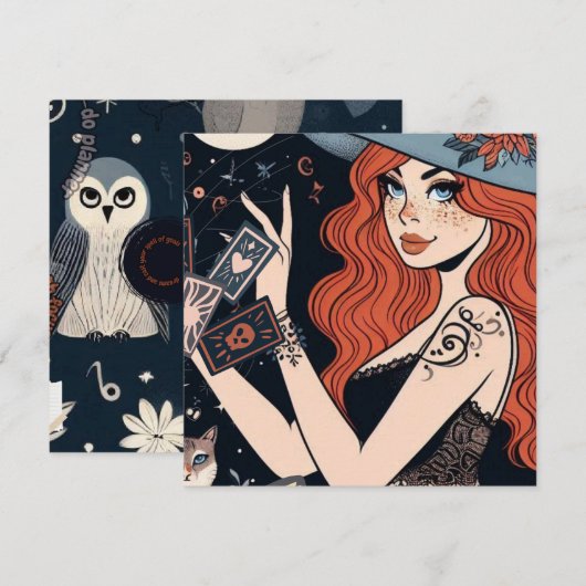 魅惑の魔女の招待状 招待状 (正面/裏面)