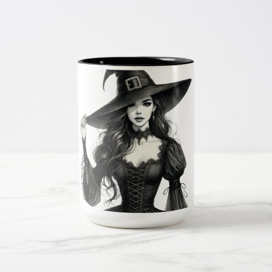 魅惑の魔女アートマグ ツートーンマグカップ (中央)