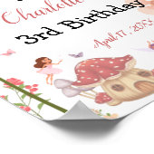 魅惑の魔法のガーデンフォレスト誕生日へようこそ ポスター (角)