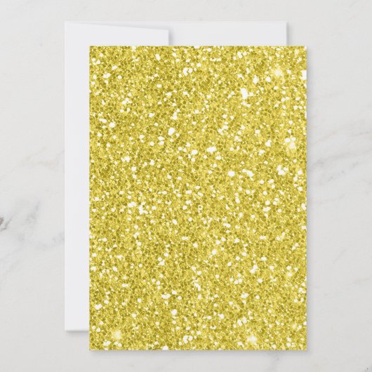 魅惑の魔法のバラ美しい誕生日パーティー 招待状 (裏面)