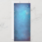 魅惑の魔法の森おとぎ話結婚の巻物 招待状 (裏面)