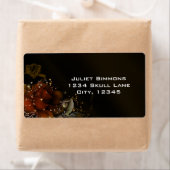 魅惑の魔法の秋のバラ秋エレガントな結婚式 ラベル (インサイチュ)