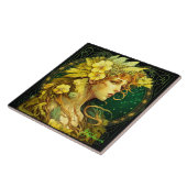 魅惑の黄色い花の森フェアリーファンタジー タイル (側面)