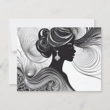 魅惑の黒いモダン美しい女性