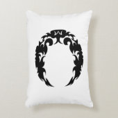魅惑の黒三日月のシルエット アクセントクッション (正面(垂直))