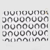 魅惑の黒三日月のシルエット ゴルフタオル (横)