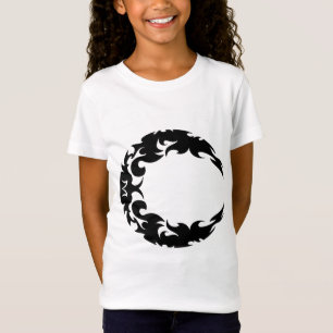魅惑の黒三日月のシルエット Tシャツ