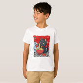 魅惑の黒猫ラーメン狂想曲! Tシャツ (正面フル)