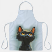 魅惑の黒猫 エプロン (正面)