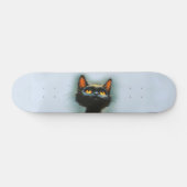魅惑の黒猫 スケートボード (横)