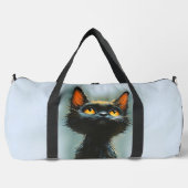 魅惑の黒猫 ダッフルバッグ (正面)