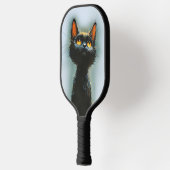 魅惑の黒猫 ピックルボールラケット (左)