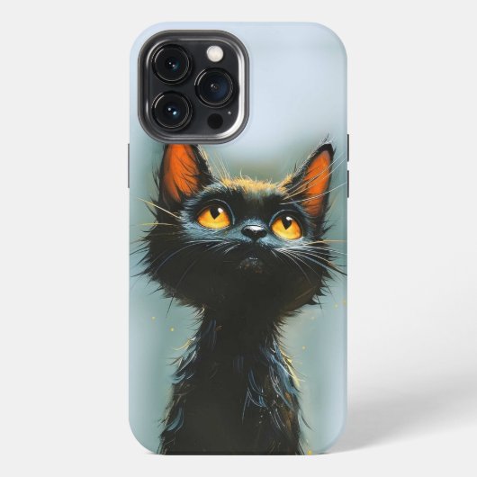 魅惑の黒猫 iPhoneケース (裏面)