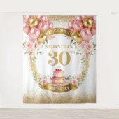 魅惑の30歳誕生日 ブッシュゴールドパーティータペストリー タペストリー (正面)